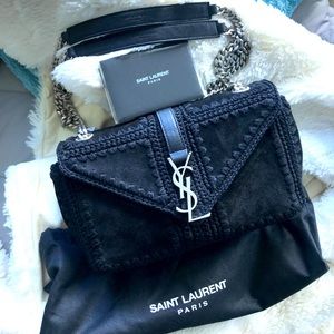 YSL Saint Laurent Medium Black College Bag -NWT
